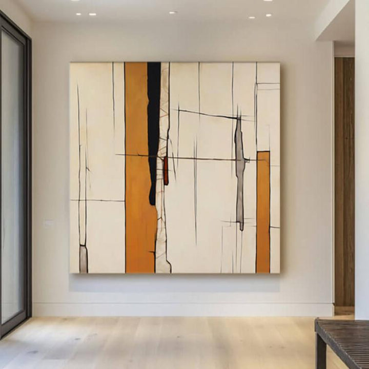 Chasm Lines – Abstract Hand-Painted Oil Painting