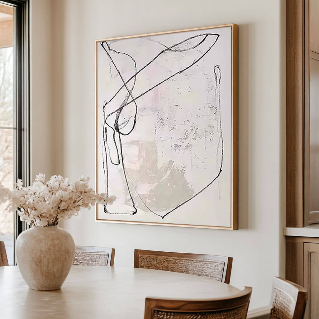 Figurative Whisper – Abstract Hand-Painted Oil Painting