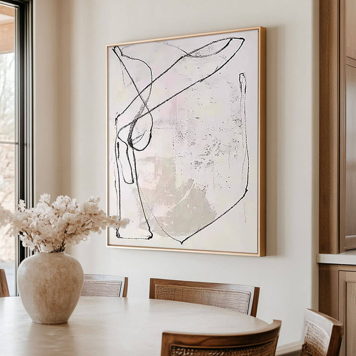 Figurative Whisper – Abstract Hand-Painted Oil Painting