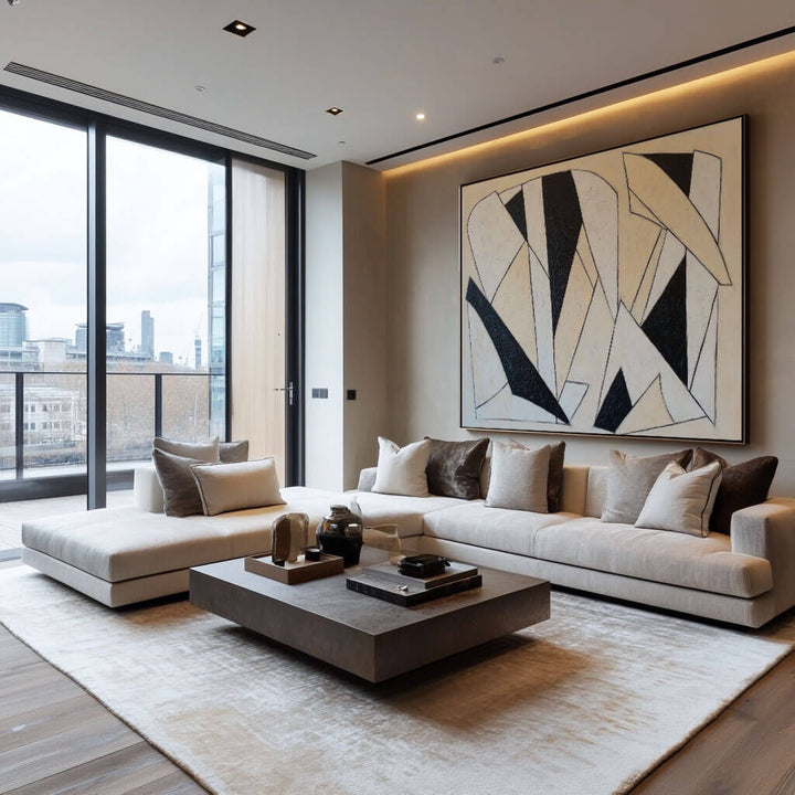 Deconstructed Harmony – Abstract Hand-Painted Oil Painting