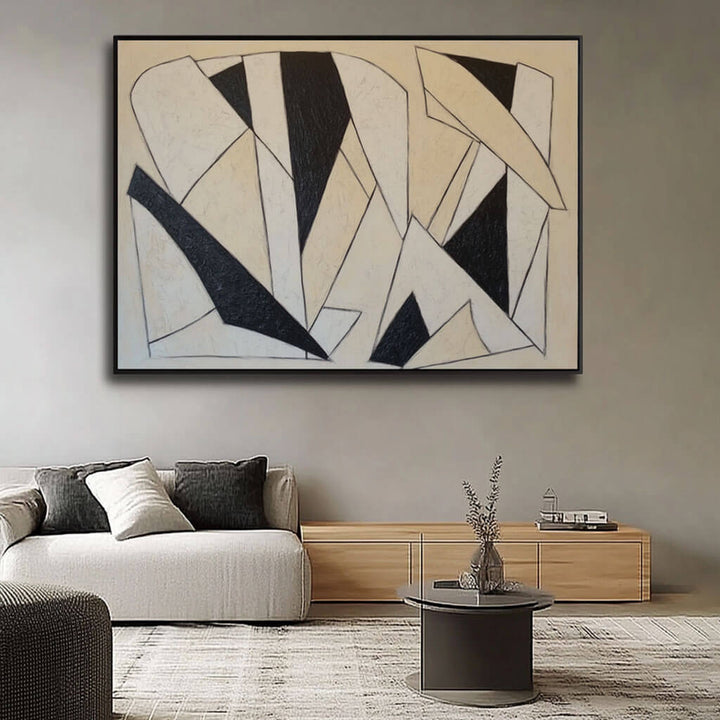 Deconstructed Harmony – Abstract Hand-Painted Oil Painting