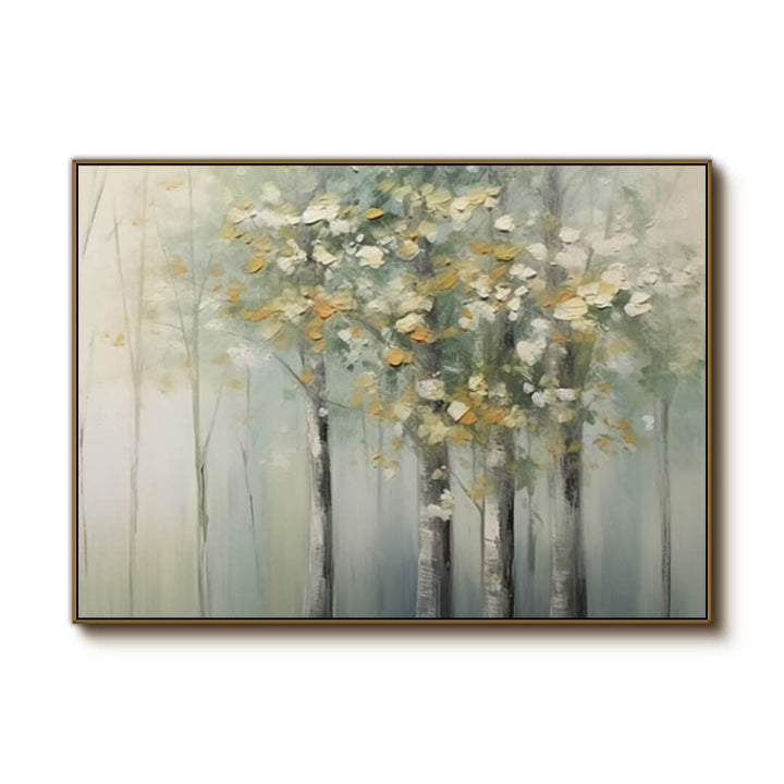 Chiffon Canopy – Misty Forest Hand-Painted Oil Painting