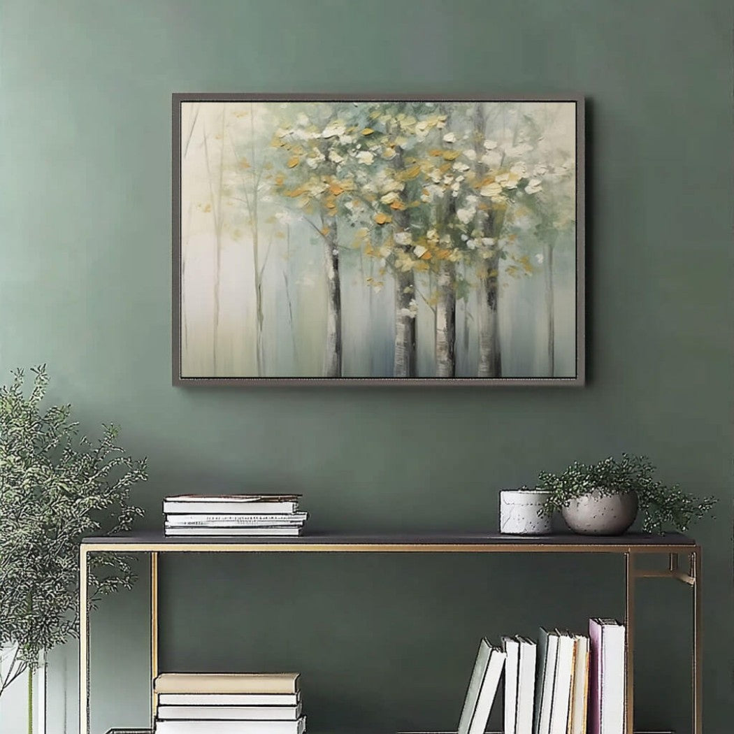 Chiffon Canopy – Misty Forest Hand-Painted Oil Painting