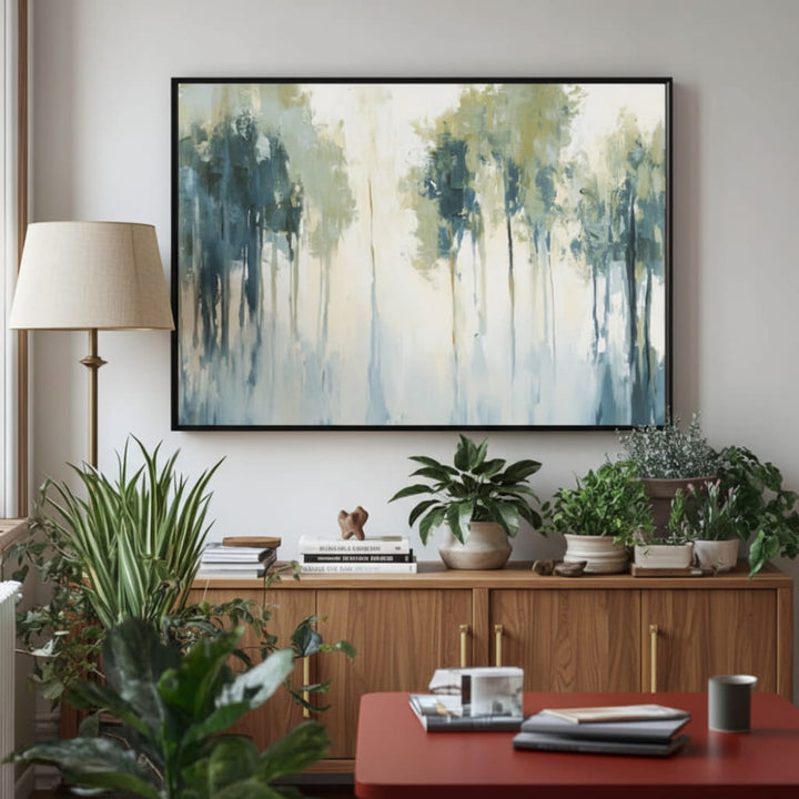 Chiffon Reflection – Abstract Hand-Painted Oil Painting