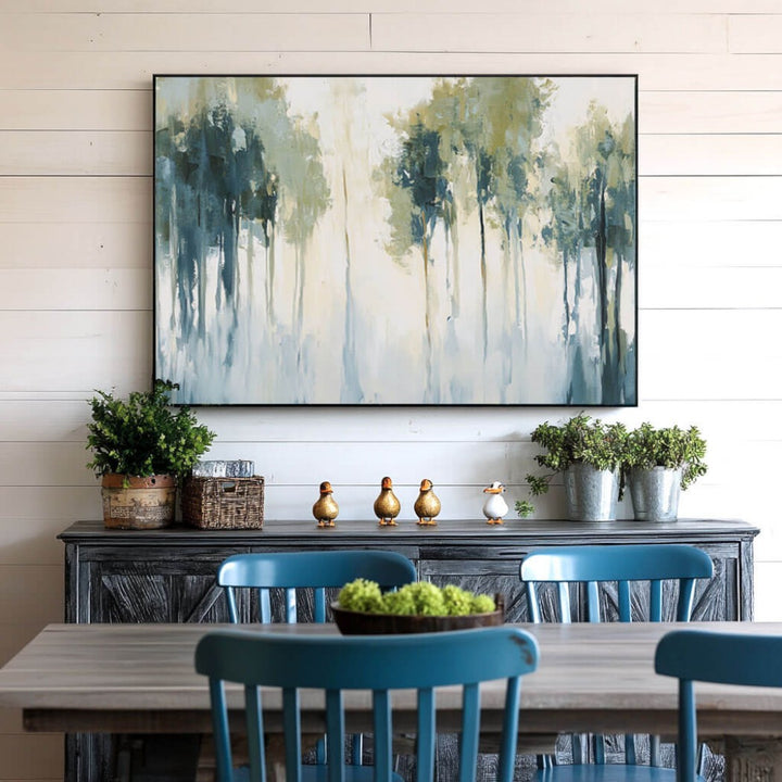 Chiffon Reflection – Abstract Hand-Painted Oil Painting