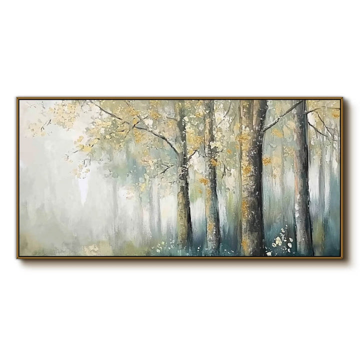 Gilded Efflorescence – Forest Hand-Painted Oil Painting