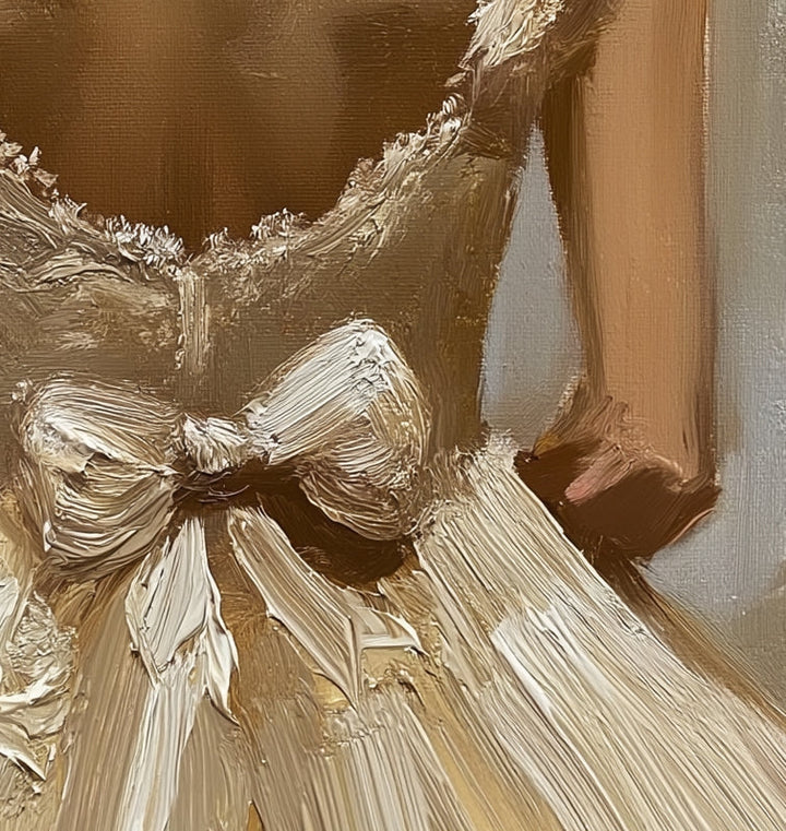 Ballet Whisper - Figurative Portrait in Ivory