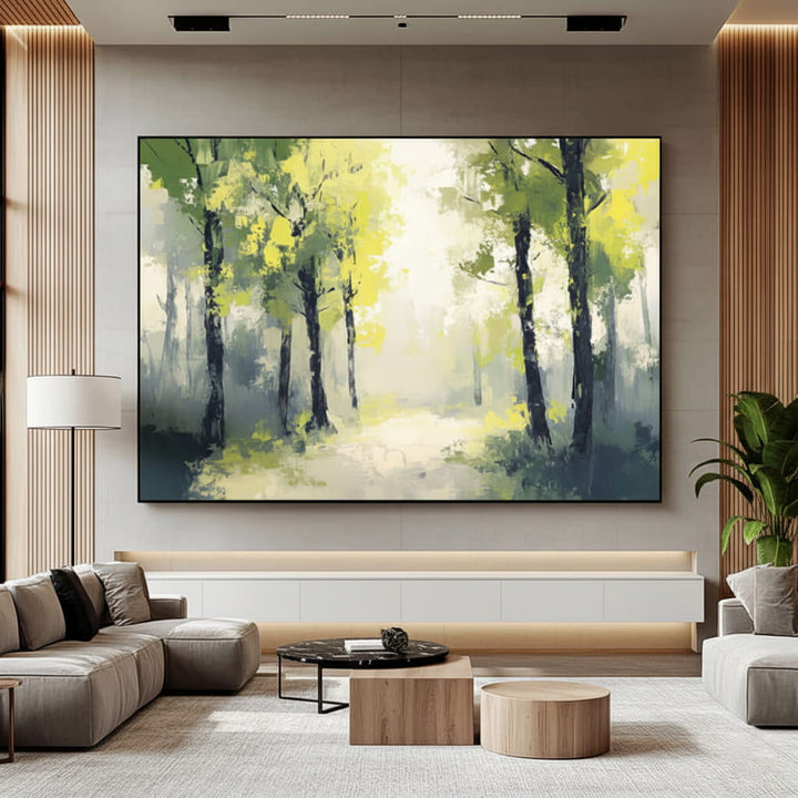 Luminosity Path – Forest Hand-Painted Oil Painting