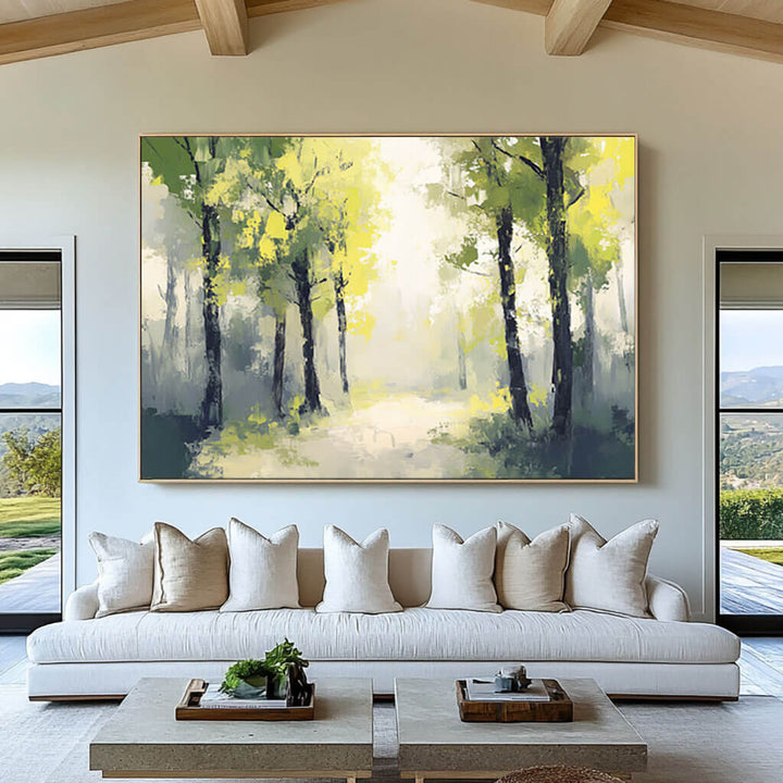 Luminosity Path – Forest Hand-Painted Oil Painting