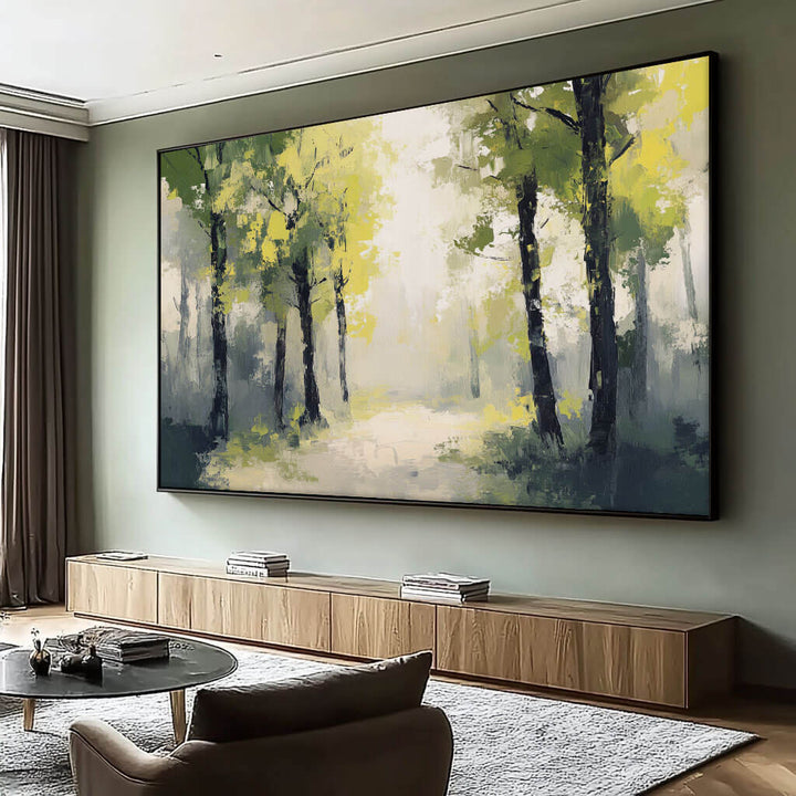 Luminosity Path – Forest Hand-Painted Oil Painting