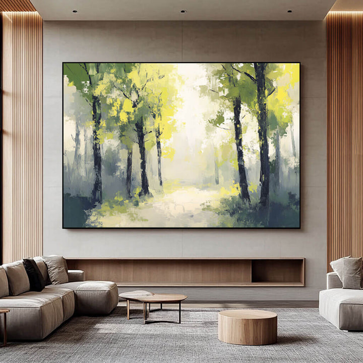 Luminosity Path – Forest Hand-Painted Oil Painting