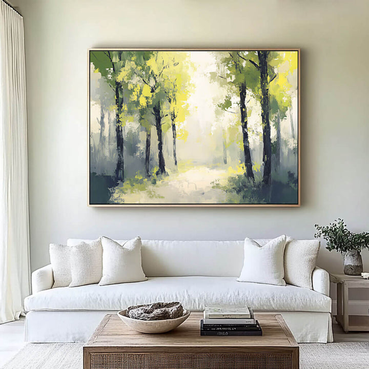 Luminosity Path – Forest Hand-Painted Oil Painting