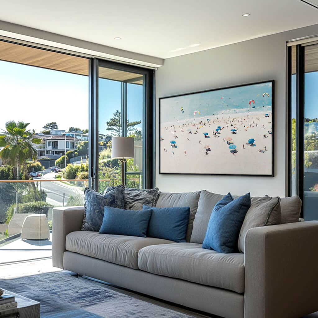 Kiteborne Joy – Coastal Hand-Painted Oil Painting