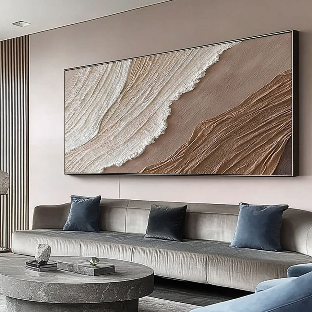 Dune Crest – Textured Coastal Hand-Painted Oil Painting
