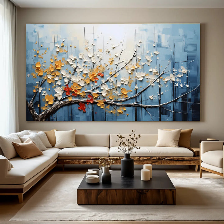 Palette Bloom – Textured Floral Hand-Painted Oil Painting