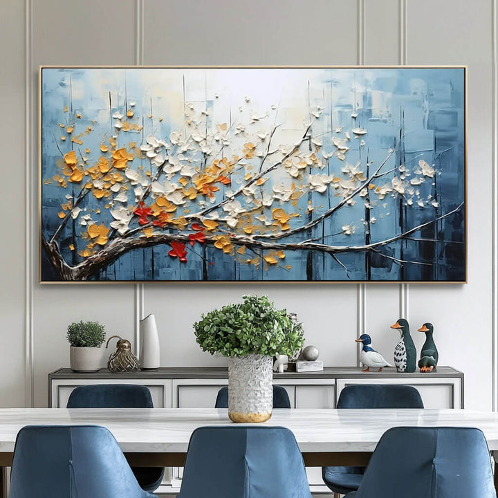 Palette Bloom – Textured Floral Hand-Painted Oil Painting