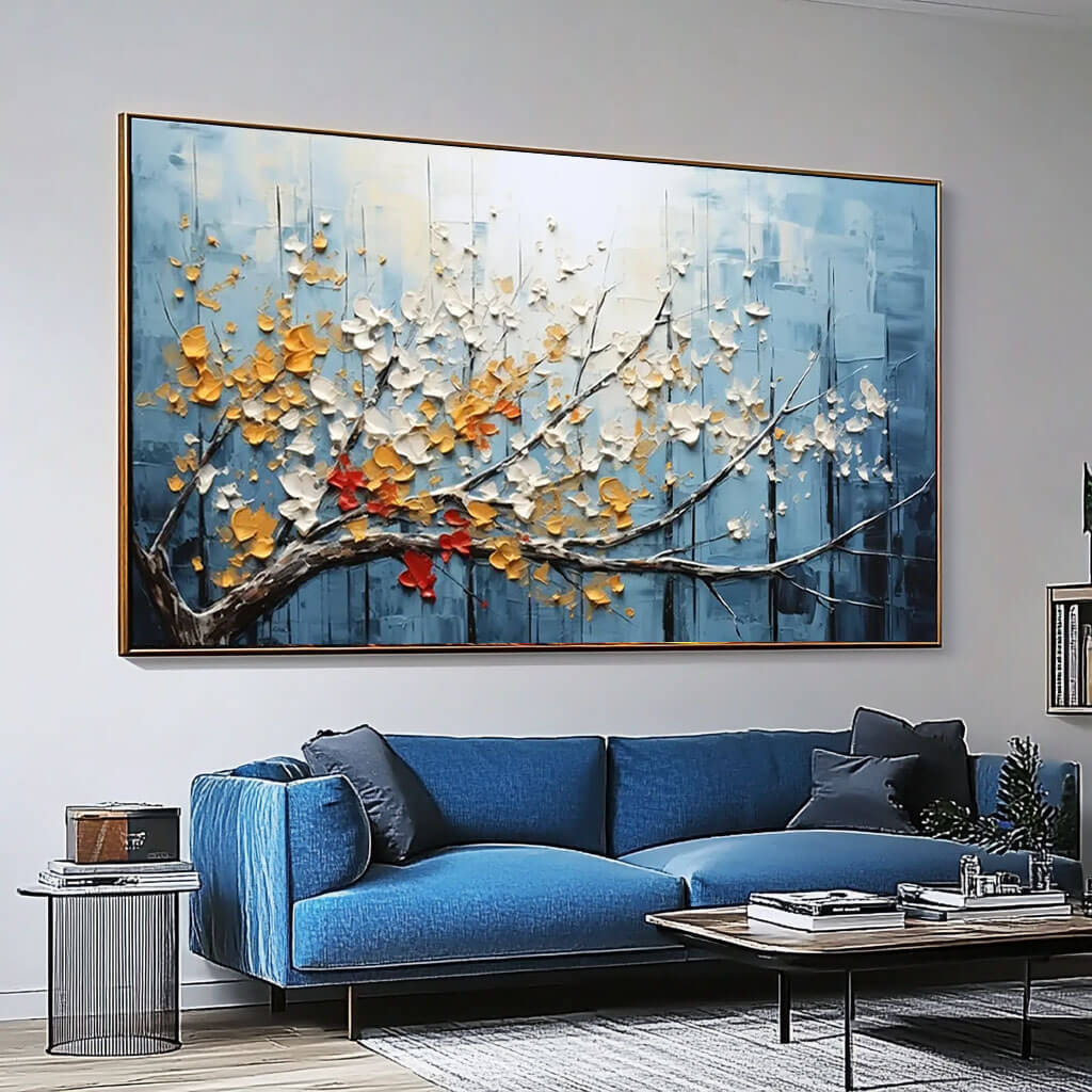 Palette Bloom – Textured Floral Hand-Painted Oil Painting