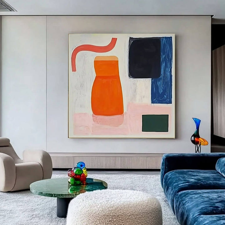 Vibrance Tableau – Abstract Hand-Painted Oil Painting