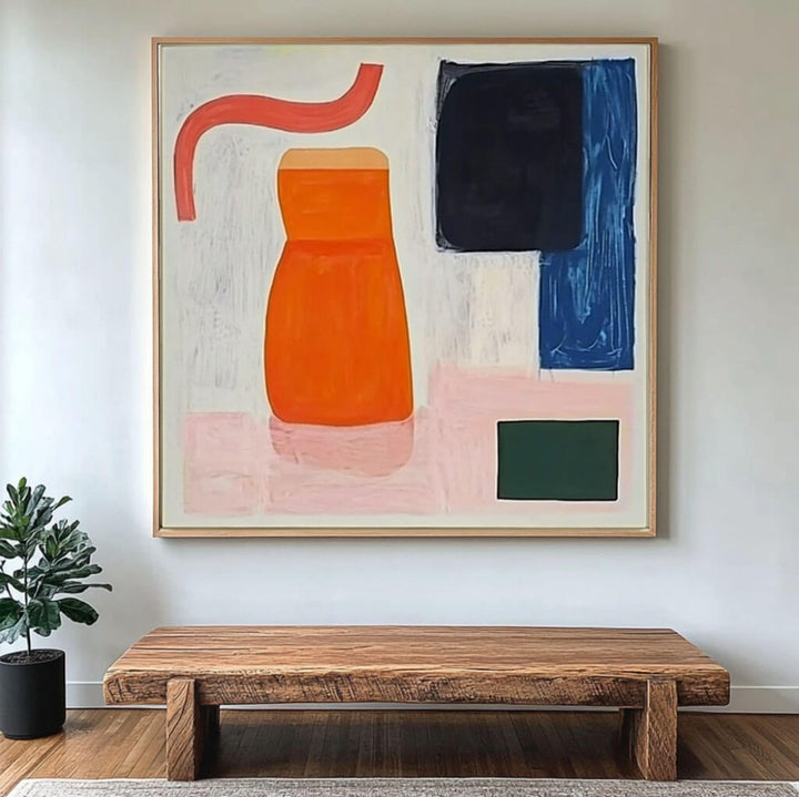 Vibrance Tableau – Abstract Hand-Painted Oil Painting