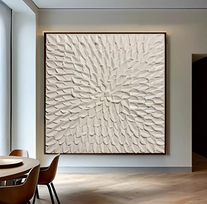 Radial Impasto – Wabi-Sabi Hand-Painted Oil Painting