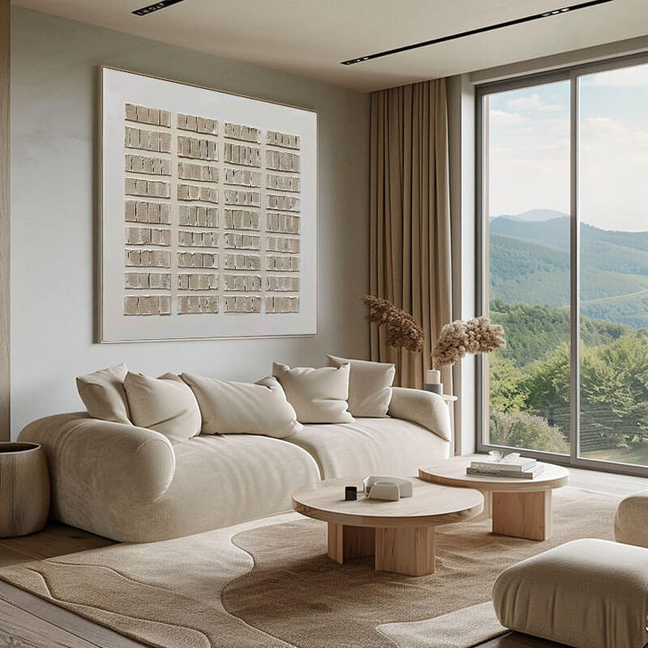 Reed Impasto – Wabi-Sabi Hand-Painted Oil Painting